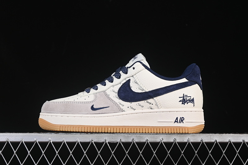 Nike Nike AIR FORCE 1 07 LOW WHITE/GREY/BLUE · JS8028-016, photo 1