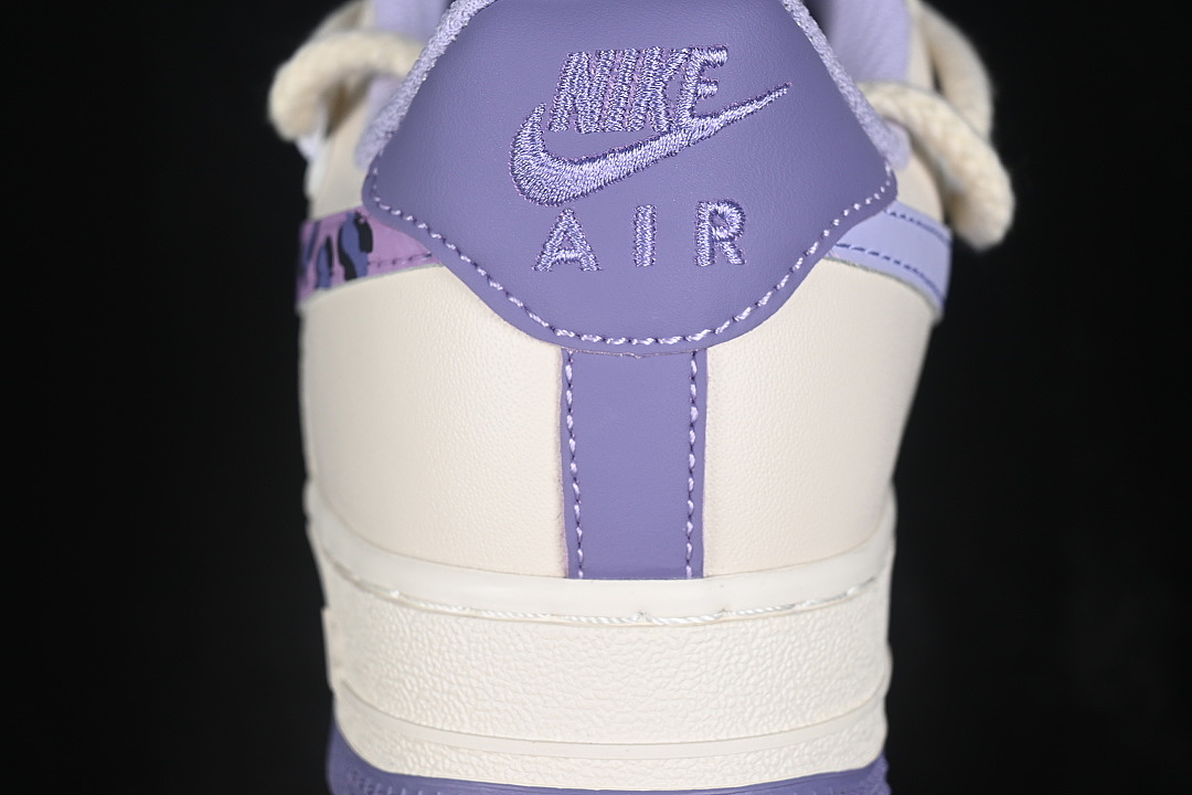 Nike [FJ7740-111]-[AIR FORCE 1 07 LOW TARO LEOPARD CASUAL SNEAKERS VIOLET/WHITE]-[WOMAN:36-39]-[MAN: - Image 6