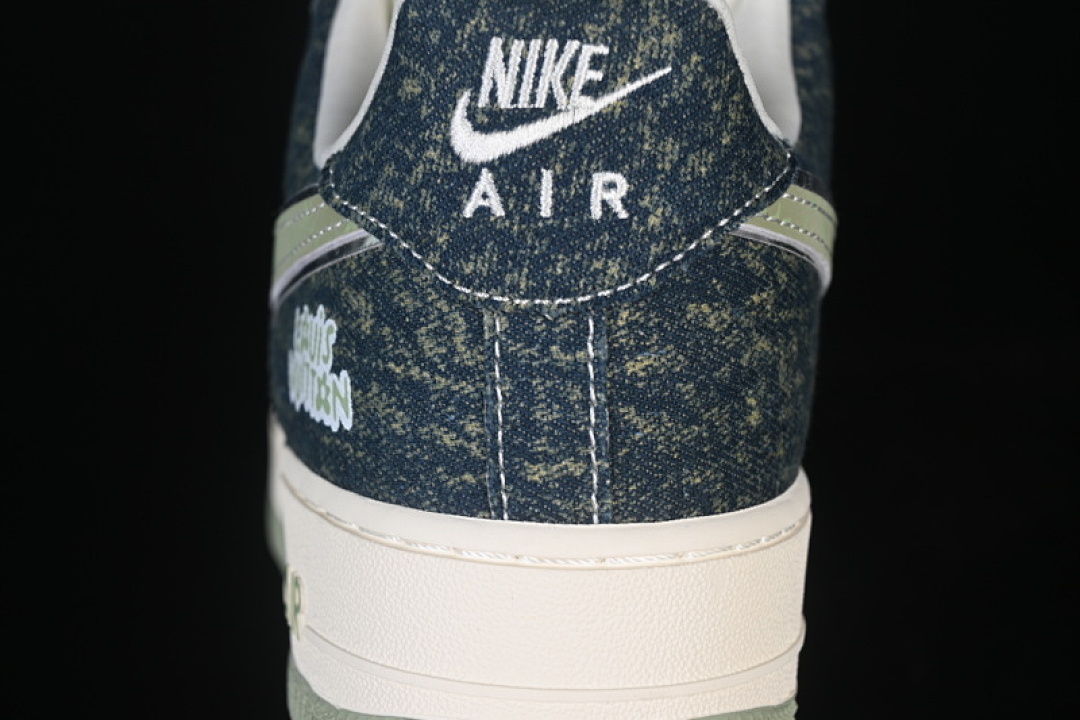 Nike [DX1888-098]-[AIR FORCE 1 07 LOW WHITE/BLUE/GREEN]-[WOMAN:36-39.5]-[MAN:40-45] - Image 7