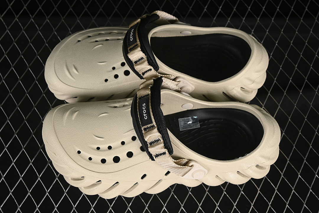 Crocs [CROCS BOBO FLAT-HEELED TOE COVER SANDALS WITH BEACH HOLES BEIGE]-[WOMAN:36-39]-[MAN:40-46] - Image 8