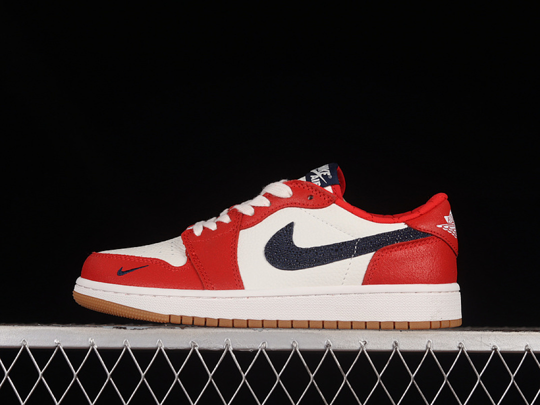 Jordan [CZ0790-100]-[AIR JORDAN 1 LOW OG SHATTERED BACKBOARD AJ1 RED/BLACK]-[WOMAN:36-39]-[MAN:40-46], photo 1