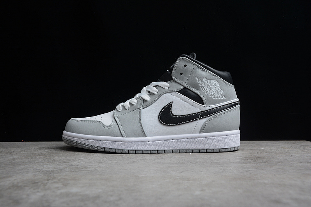 Jordan [554724-078]-[GZ AIR JORDAN 1 MID LIGHT SMOKE GREY/WHITE-ANTHRACITE]-[WOMAN:36-39]-[MAN:40-46], photo 1