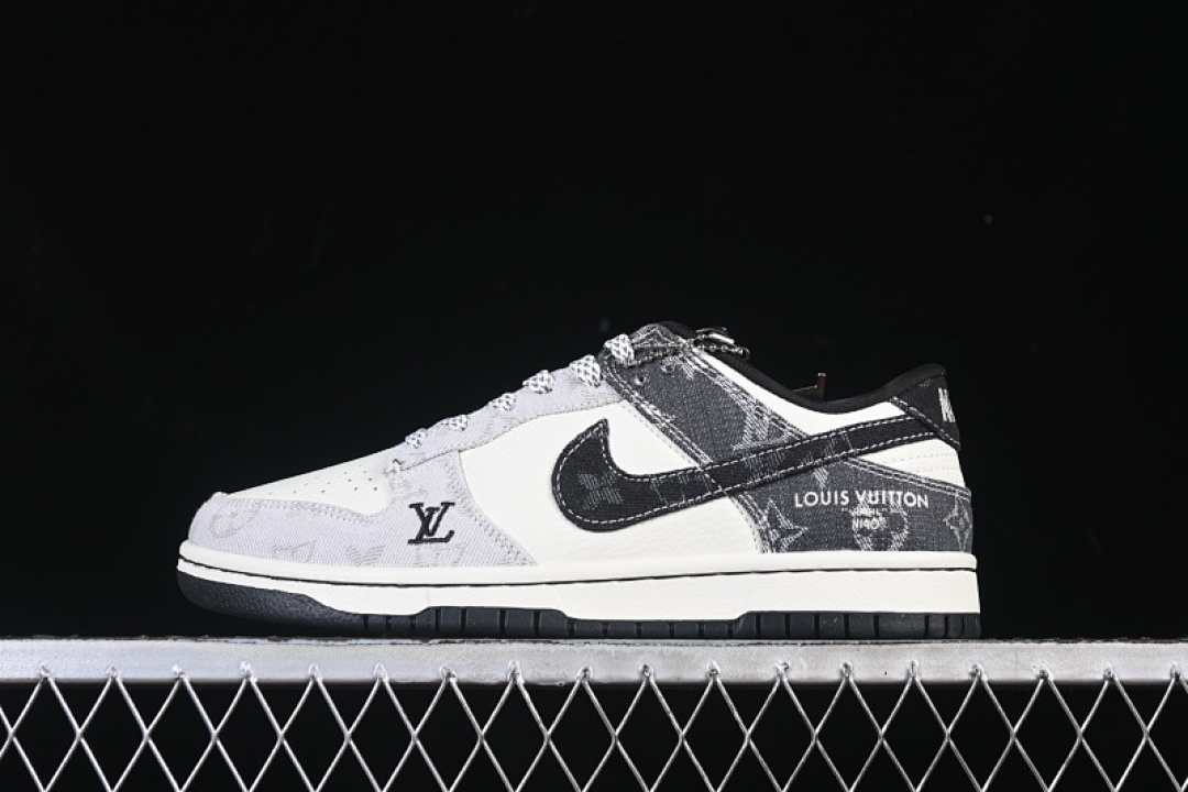 Unbranded [SC0601-471]-[DUNK LOW TOP CASUAL SNEAKERS BLACK/WHITE/GREY]-[WOMAN:36-39]-[MAN:40-45], photo 1