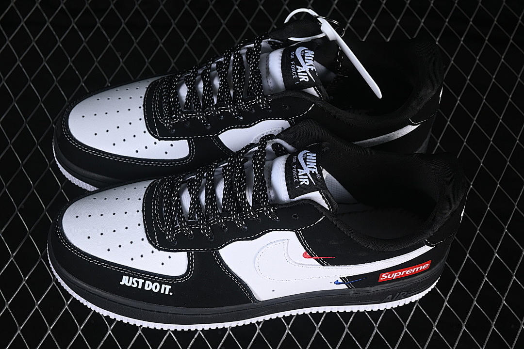 Nike [KJ1688-027]-[AIR FORCE 1 07 LOW CASUAL SNEAKERS WHITE/BLACK]-[WOMAN:36-39]-[MAN:40-45] - Image 11