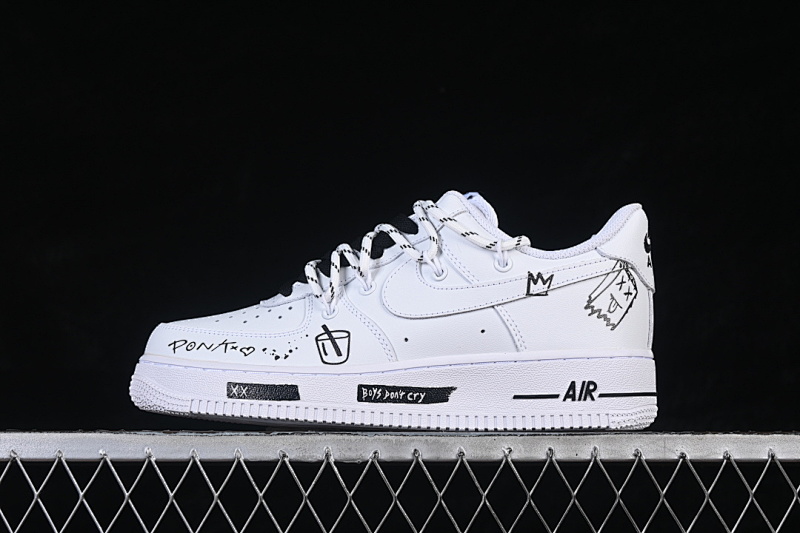 Nike Nike AIR FORCE 1 07 LOW LOW-TOP CASUAL SNEAKERS WHITE/BLACK · CZ8699-578, photo 1