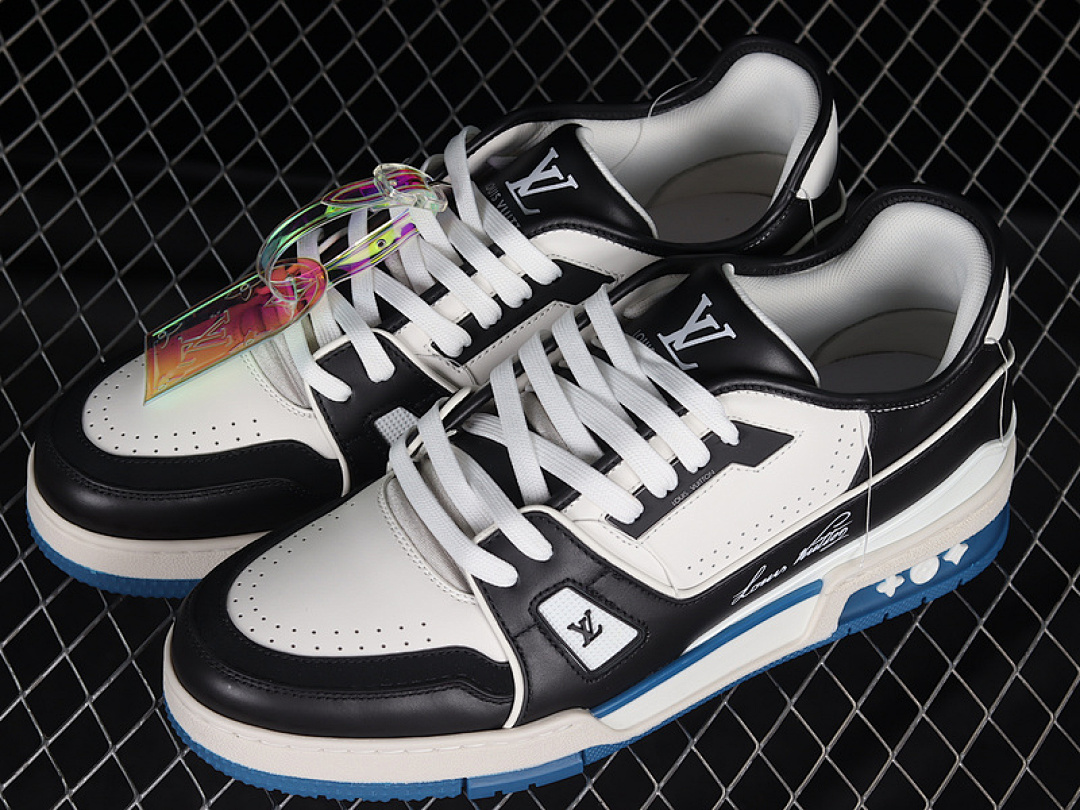 Louis Vuitton [L*V FASHION CATWALK SNEAKERS BLACK/WHITE/BLUE]-[MAN:38-46] - Image 12