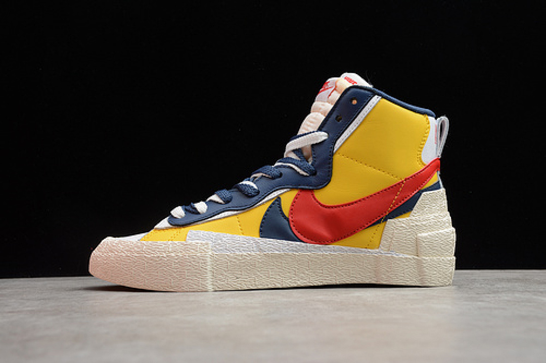 Sacai [BV0072 -700]-[SACAI X BLAZER HIGH YELLOW/UNIVERSITY BLUE-SAIL-WHITE]-[UNISEX:36-45], photo 1