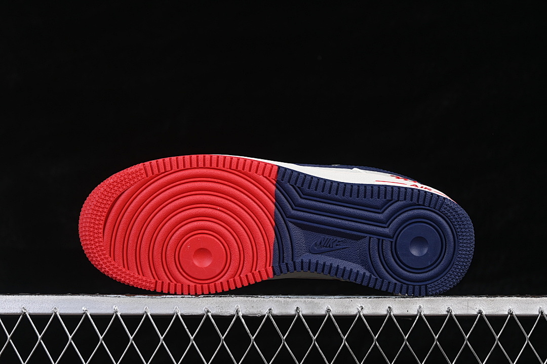 Nike [NH0601-544]-[AIR FORCE 1 07 LOW WHITE/NAVY BLUE/RED]-[WOMAN:36-39]-[MAN:40-45] - Image 15