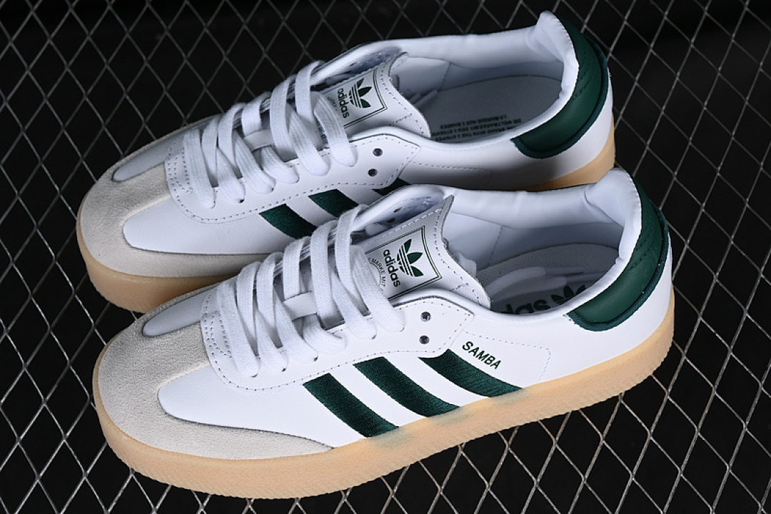 Adidas [ID0440]-[SAMBA VEGAN WHITE/BLACK/GREEN]-[WOMAN:36-39]-[MAN:40-45] - Image 11
