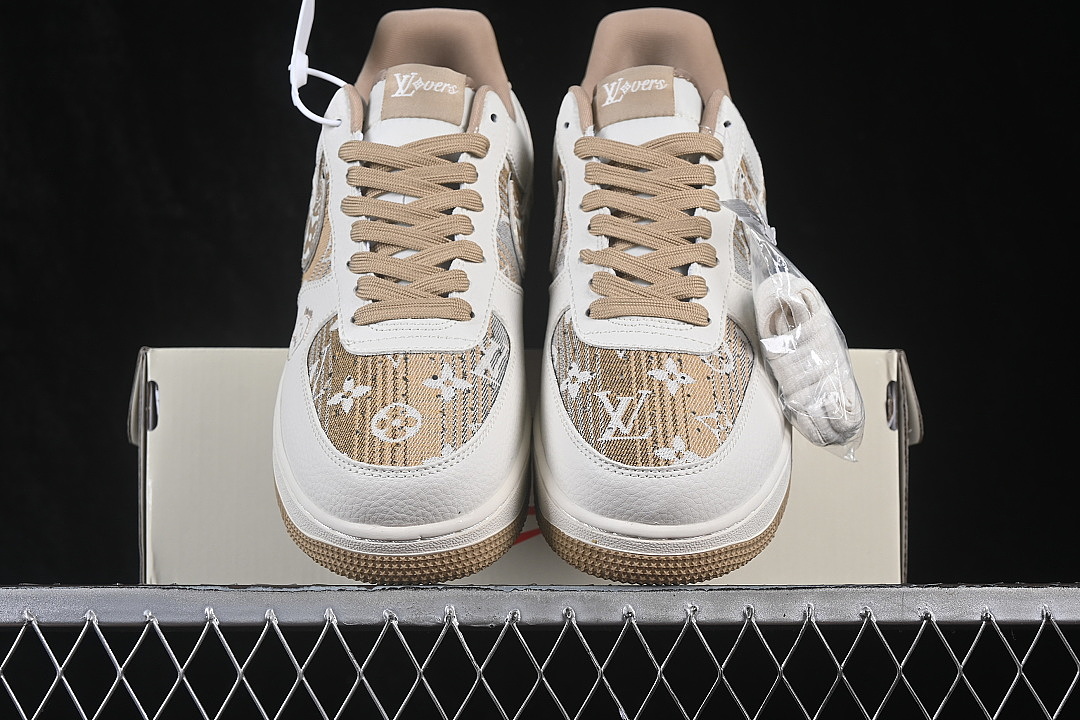 Nike [DW8806-031]-[AIR FORCE 1 07 LOW CASUAL SNEAKERS BROWN/WHITE]-[WOMAN:36-39]-[MAN:40-45] - Image 12