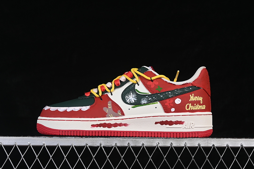 Nike [SD1990-101]-[AIR FORCE 1 07 LOW RED/GREEN/WHITE/YELLOW]-[WOMAN:36-39]-[MAN:40-45], photo 1
