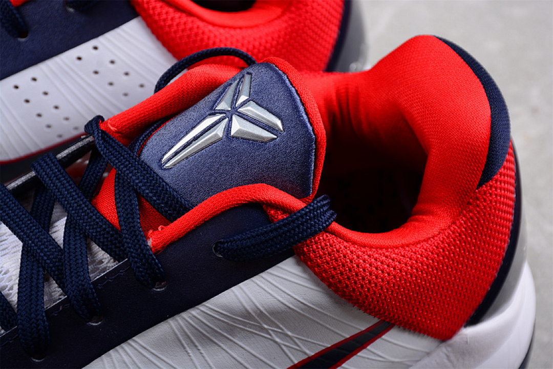 Nike [386430-103]-[ZOOM KOBE V PROTRO WHITE/OBSIDIAN/SPORT RED]-[MAN:39-46] - Image 9