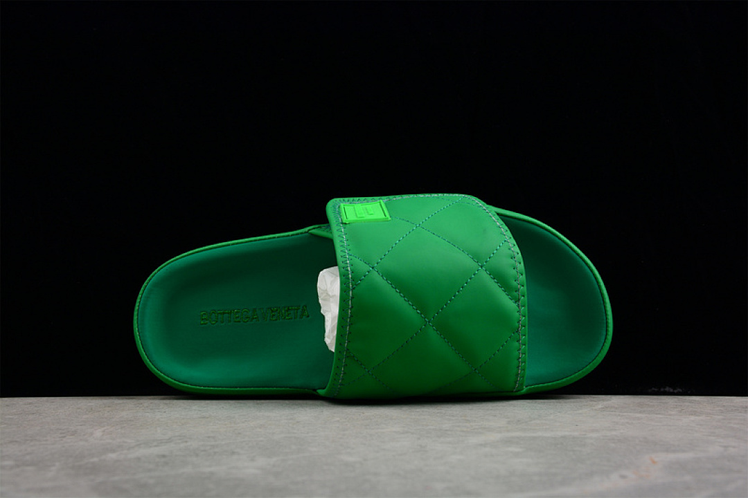 Bottega Veneta [B*V 2022 VELCRO SLIPPERS GREEN/GREEN/GREEN]-[MAN:39-45] - Image 8