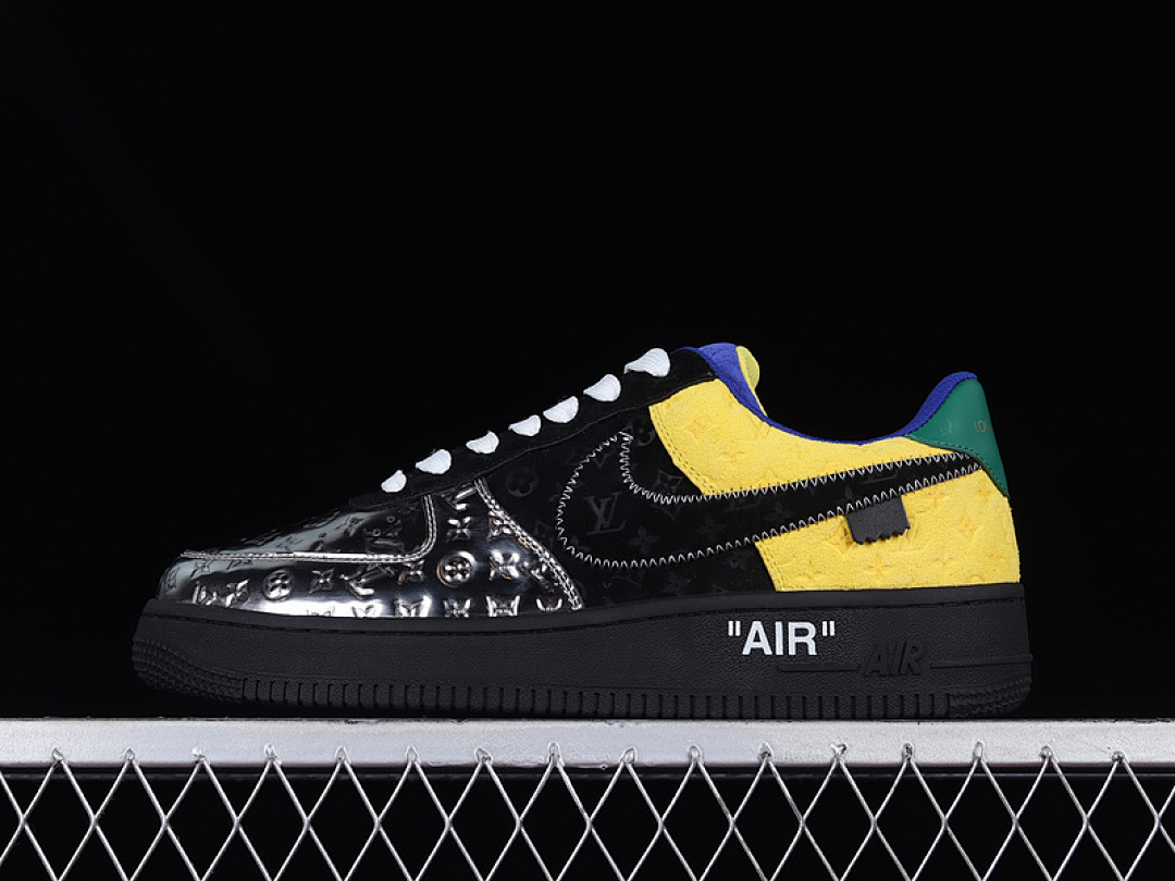 Nike [AIR FORCE 1 LOW 07 X L*V BLACK/YELLOW/GREEN-WHITE]-[MAN:38-46], photo 1