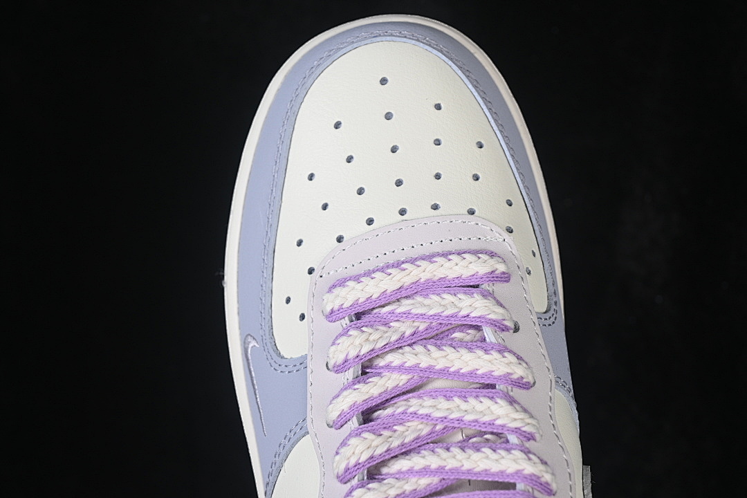 Nike [DB3301-212]-[AIR FORCE 1 07 LOW CASUAL SNEAKERS WHITE/BLUE/PURPLE]-[WOMAN:36-39]-[MAN:40-45] - Image 10