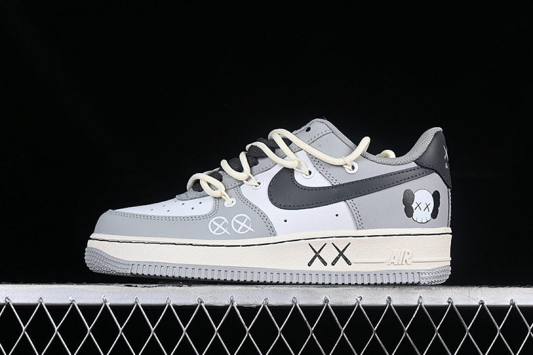 Nike [KS6869-666]-[KAWS AIR FORCE 1 07 LOW WHITE/BLACK/GREY]-[WOMAN:36-39]-[MAN:40-45], photo 1