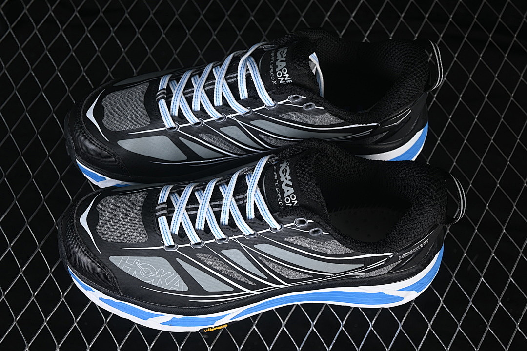 Hoka [1126851-BWHT]-[HOKA ONE RUNNING SHOES BLACK/WHITE/BLUE]-[WOMAN:36-39]-[MAN:40-46] - Image 11