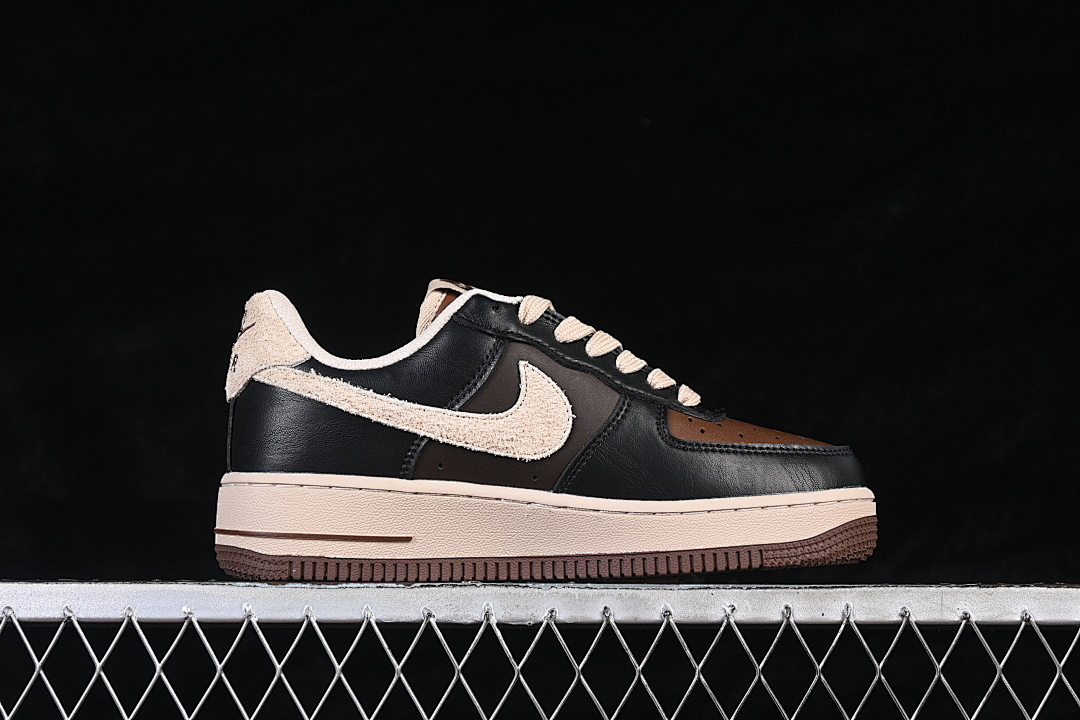 Nike [CJ9179-200]-[AIR FORCE 1 07 LOW CASUAL SNEAKERS PINK/COFFEE/BLACK]-[WOMAN:36-39]-[MAN:40-45] - Image 15