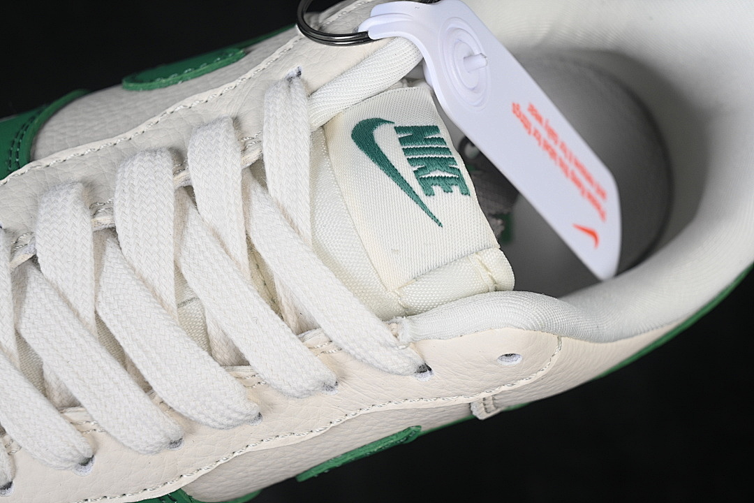 Nike [FV3694-111]-[AIR FORCE 1 07 LOW CASUAL SNEAKERS BEIGE/GREEN/BEIGE]-[WOMAN:36-39.5]-[MAN:40-45] - Image 9
