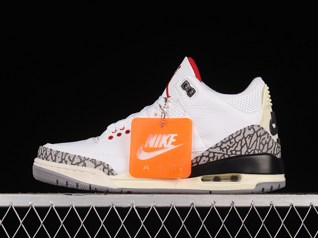 Jordan [DN3707-100]-[AIR JORDAN 3 WHITE CEMENT REIMAGINED SUMMIT WHITE/FIRE RED/BLACK/CEMENT (GREY]), photo 1