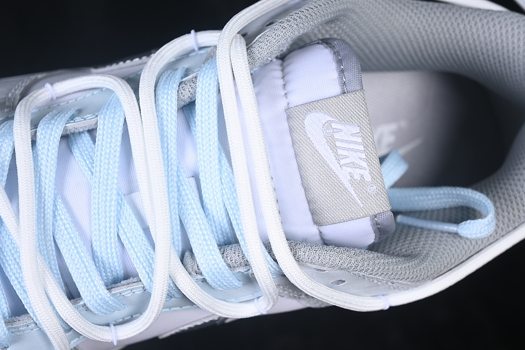 Unbranded [HF5441-105]-[DUNK LOW LACE UP CASUAL SNEAKERS SKY BLUE/SILVER/WHITE]-[MAN:40-46] - Image 8