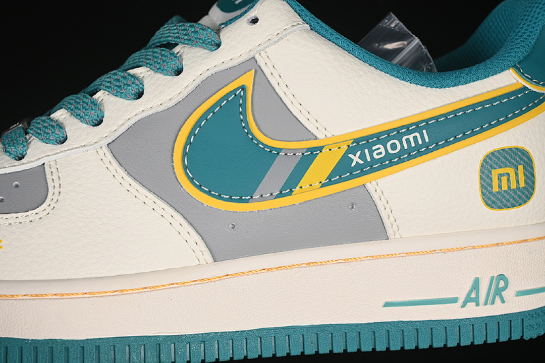 Nike [SS1168-208]-[AIR FORCE 1 07 LOW WHITE/GREY/BLUE]-[WOMAN:36-39]-[MAN:40-45] - Image 8