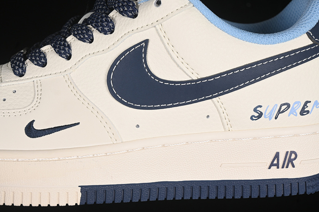 Nike [XS1958-565]-[AIR FORCE 1 07 LOW SUPREME WHITE/BLUE]-[WOMAN:36-39]-[MAN:40-45] - Image 7