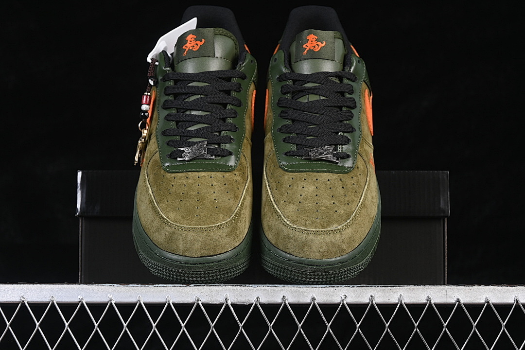 Nike [XY9025-010]-[AIR FORCE 1 07 LOW GREEN/ORANGE]-[WOMAN:36-39]-[MAN:40-45] - Image 13