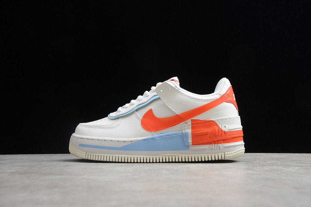 Nike [CQ9503-100]-[AIR FORCE 1 SHADOW SUMMIT WHITE/TEAM ORANGE]-[WOMAN:35-40], photo 1