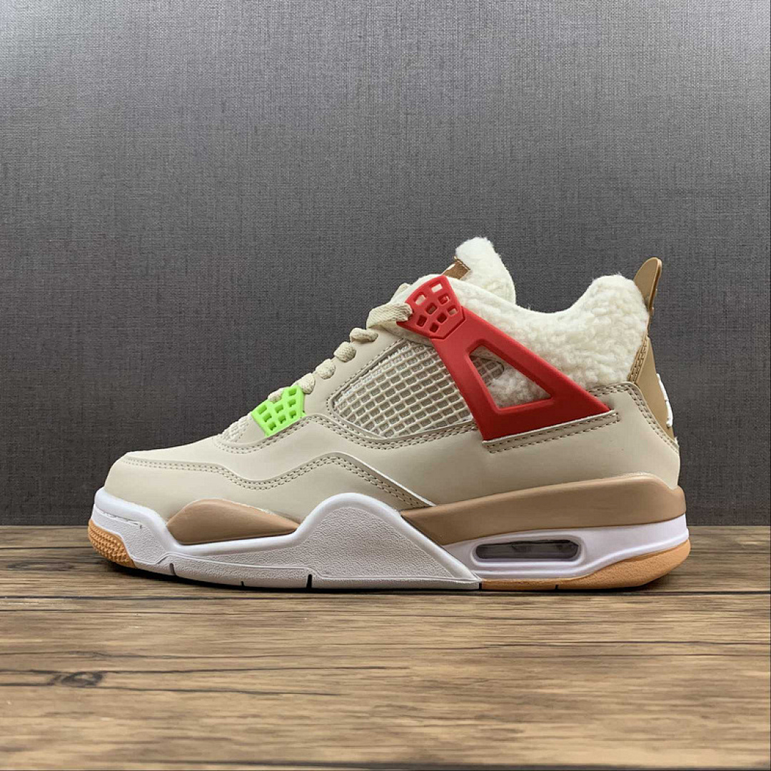 Jordan [DC0790-103]-[AIR JORDAN 4 RETRO RICE WHITE/RED/BLUE]-[WOMAN:36-39]-[MAN:40-47.5], photo 1