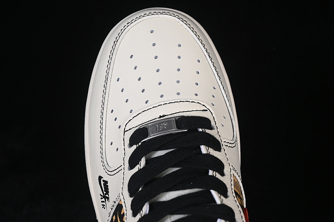 Nike [QW5288-122]-[AIR FORCE 1 07 LOW WHITE/BLACK/RED/GOLD]-[WOMAN:36-39]-[MAN:40-45] - Image 10