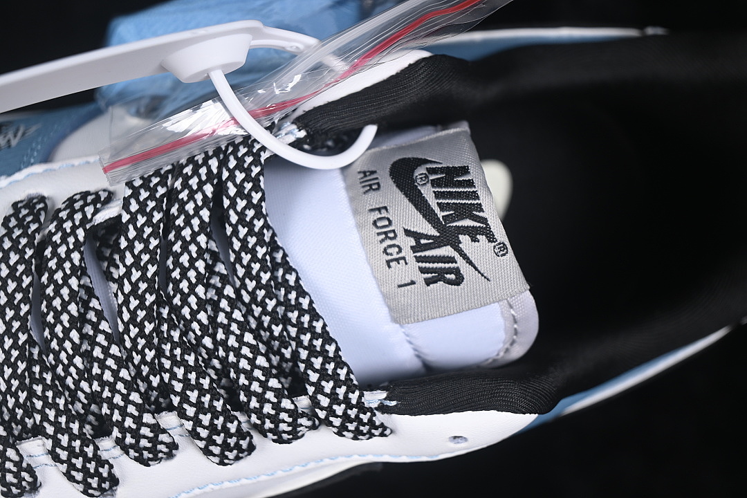 Nike [LD1999-029]-[AIR FORCE 1 07 LOW CASUAL SNEAKERS SKY BLUE/WHITE/BLACK]-[WOMAN:36-39]-[MAN: - Image 8