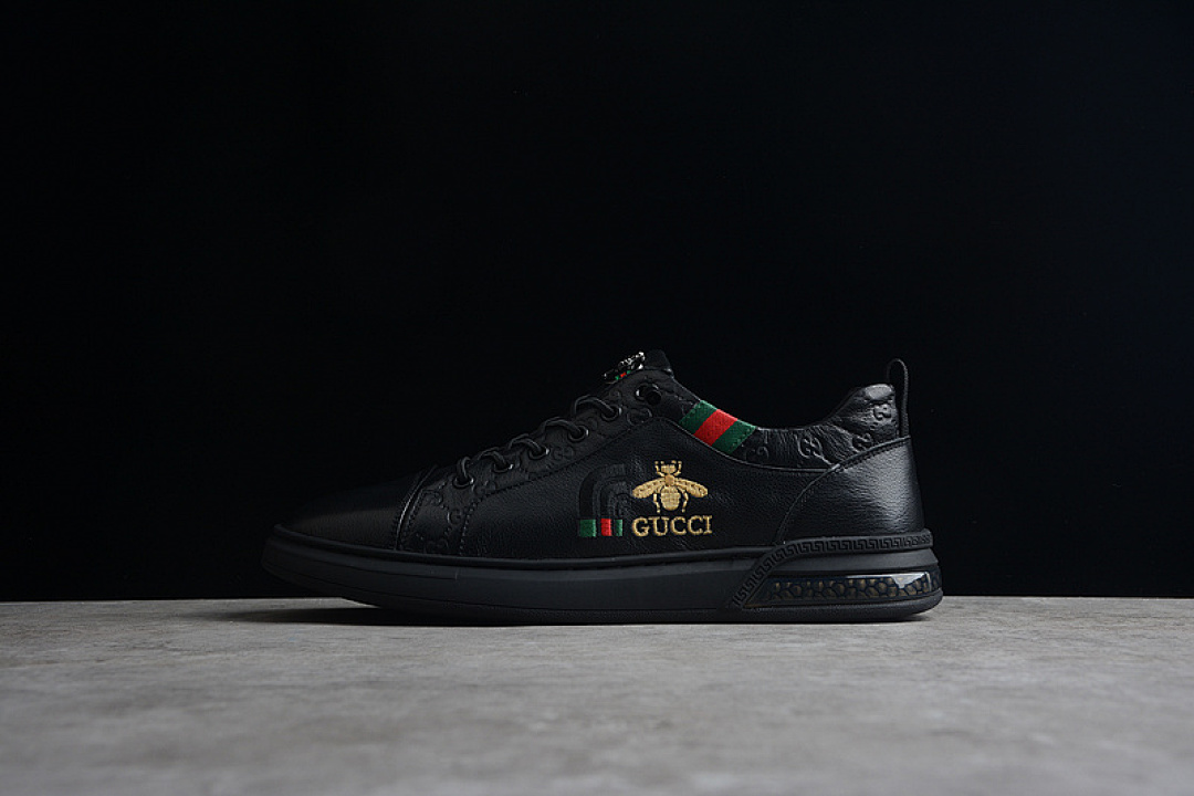 Gucci Gucci [ SCREENER GG HIGH-TOP SNEAKERS BLACK/BLACK/GOLD]-[MAN:38-44], photo 1