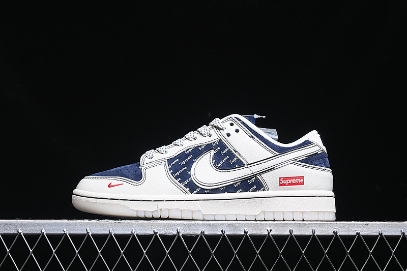 Supreme Nike SB DUNK LOW SUPREME WHITE/GREY/BLUE · XS1086-002, photo 1