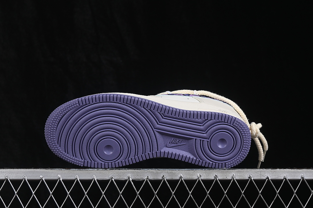 Nike [FJ7740-111]-[AIR FORCE 1 07 LOW TARO LEOPARD CASUAL SNEAKERS VIOLET/WHITE]-[WOMAN:36-39]-[MAN: - Image 14