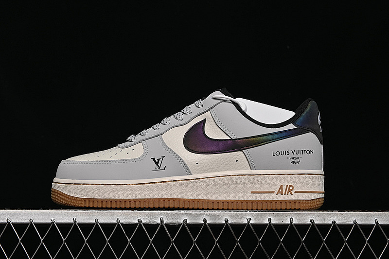Nike Nike AIR FORCE 1 07 LOW LV WHITE/GREY/PURPLE · LW9279-020, photo 1