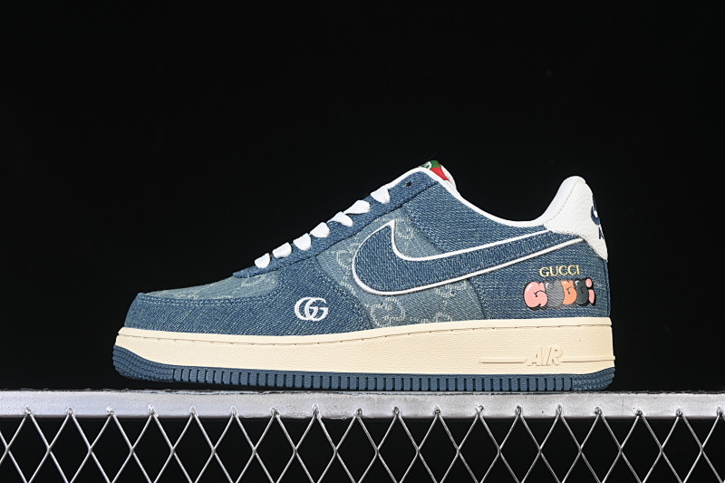 Nike Nike AIR FORCE 1 07 LOW WHITE/BLUE/GREEN · SC0601-561, photo 1