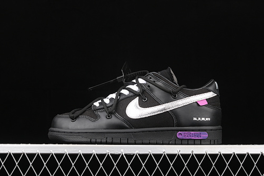 Off-White [DM1602-001]-[OFF-WHITE X DUNK LOW 'LOT 50 OF 50'BLACK/METALLIC SILVER/BLACK]-[UNISEX:36-47.5], photo 1