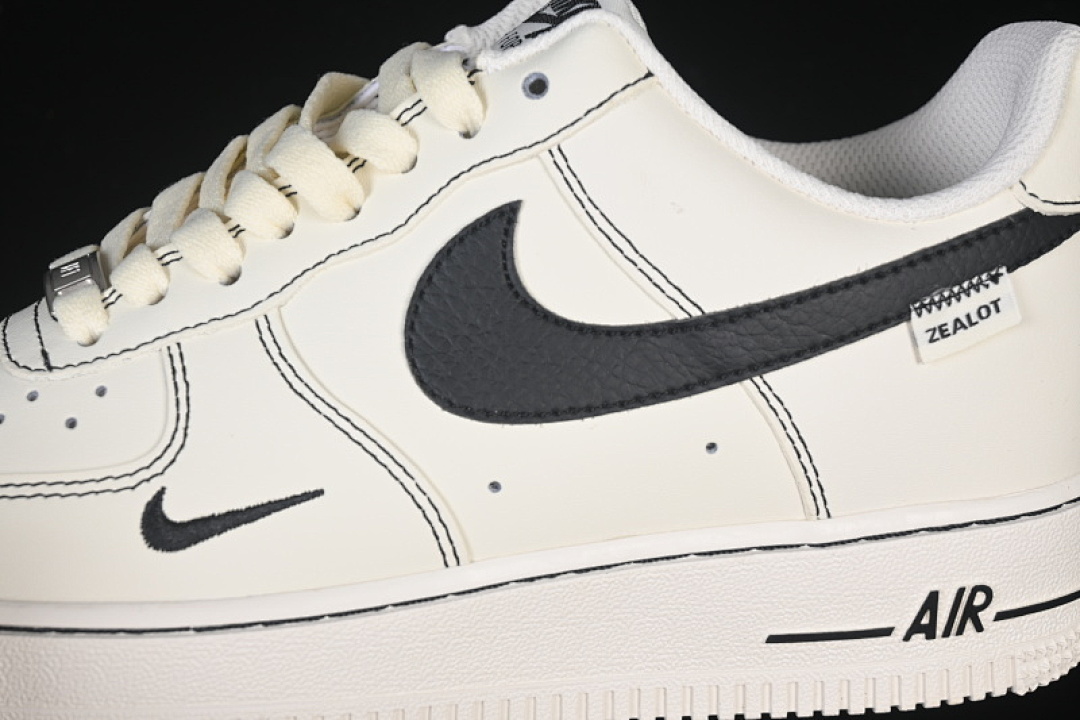 Nike [ZH0316-093]-[AIR FORCE 1 07 LOW WHITE/BLACK/YELLOW]-[WOMAN:36-39]-[MAN:40-45] - Image 8
