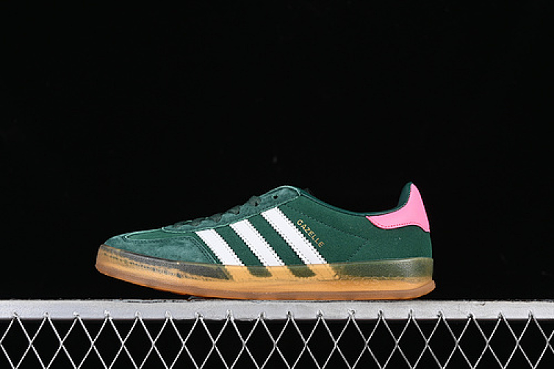 Adidas ORIGINALS GAZELLE INDOOR COLLEGIATE GREEN/FOOTWEAR WHITE/LUCID PINK · IG5929, photo 1