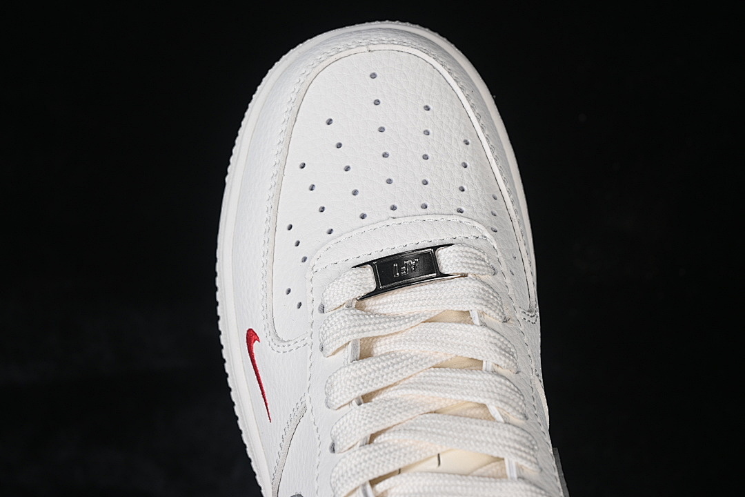 Nike [MM3399-802]-[AIR FORCE 1 07 LOW WHITE/GREY/RED]-[WOMAN:36-39]-[MAN:40-45] - Image 10