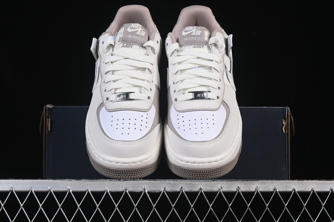 Nike [IO7594-101]-[AIR FORCE 1 SHADOW VERSATILE SNEAKERS BROWN/WHITE]-[WOMAN:35.5-39]-[MAN:40] - Image 12
