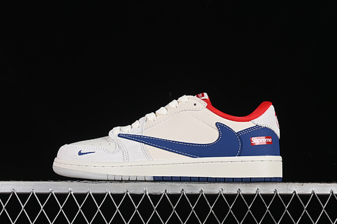 Jordan [CH6336-016]-[TRAVIS SCOTT X FRAGMENT DESIGN AIR JORDAN 1 LOW OG SP WHITE/BLUE/RED]-[36-45], photo 1