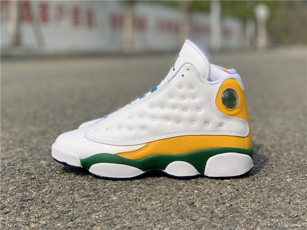 Jordan [CV0785-158]-[AIR JORDAN 13 GS PLAYGROUND WHITE/BLACK-COURT PURPLE-TOTAL (ORANGE]), photo 1