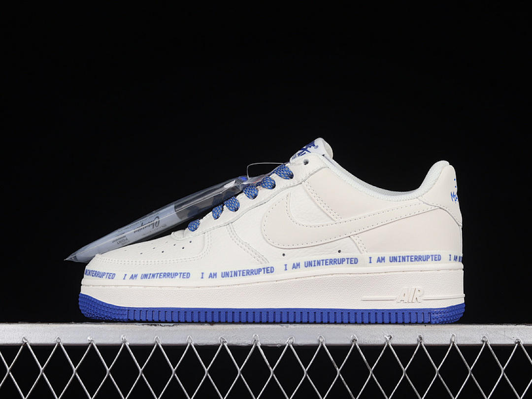 Nike [QA1127-811]-[UNINTERRUPTED AIR FORECE 1 LOW 07 MORE THAN WHITE/WHITE/DARK BLUE]-[UNISEX:36-45], photo 1
