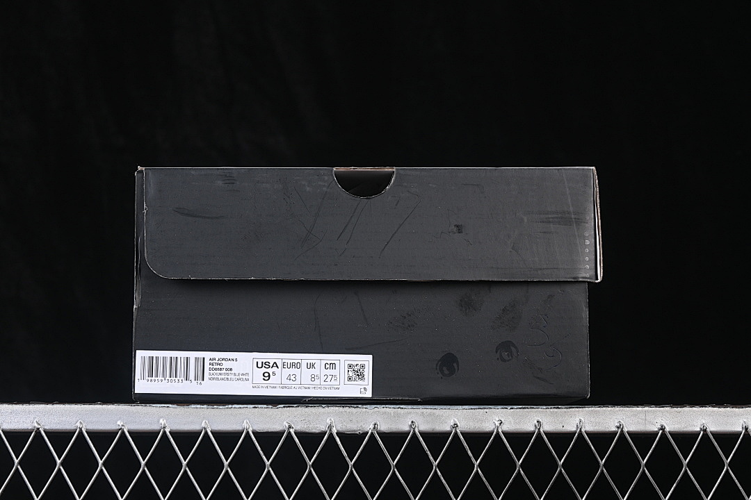 Unbranded [DD0587-008]-[JORDAN 5 RETRO BLACK/UNIVERSITY BLUE/WHITE]-[WOMAN:36-39]-[MAN:40-48.5] - Image 12