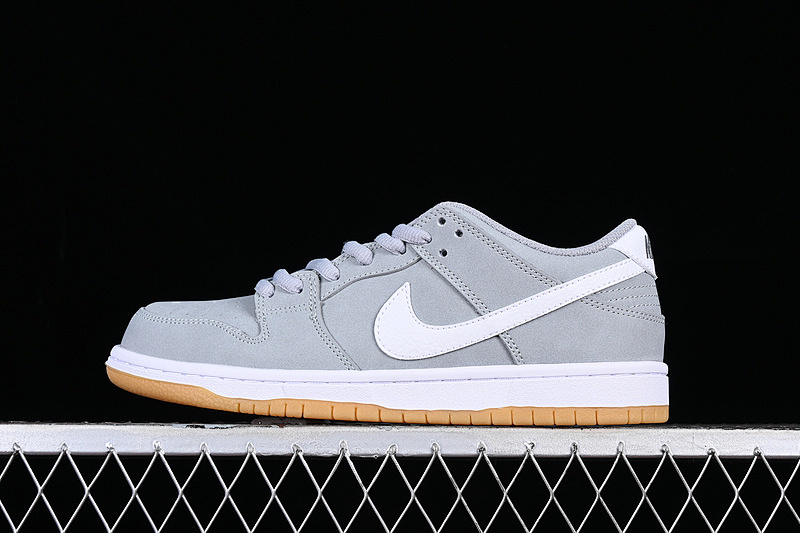 Nike DUNK LOW SB PRO ISO WHITE/WOLF GREY/PURE PLATINUM/SAFETY ORANGE · DV5464-001, photo 1