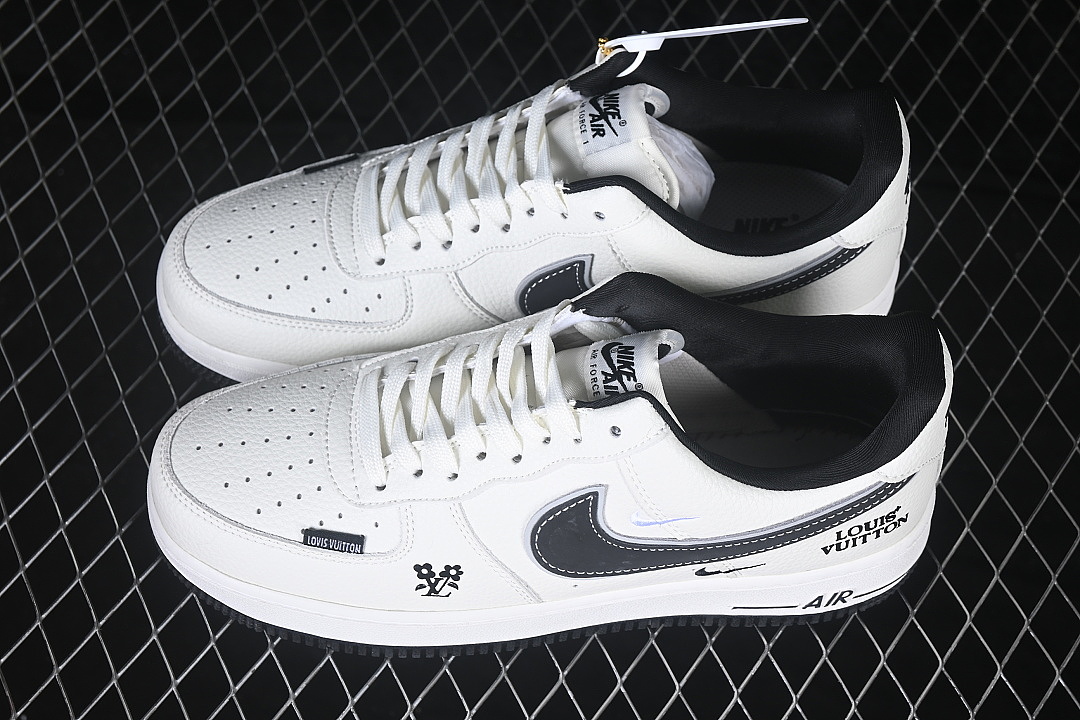 Nike [WY0655-117]-[AIR JORDAN 1 LOW AJ1 RETRO CULTURE BASKETBALL SHOES WHITE/BLACK]-[WOMAN:36-39]-[M - Image 10