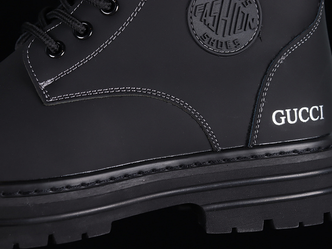 Gucci [9Y9209666]-[GU*CCI CASUAL FASHION TREND MARTIN BOOTS BLACK/BLACK/BLACK]-[MAN:39-44] - Image 7