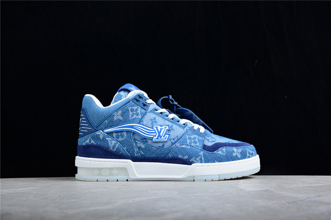 Louis Vuitton [L*V TRAINER 21SS SNEAKERS DARK BLUE/DARK BLUE/WHITE]-[MAN:39-45] - Image 17